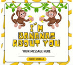 Banana's About You Personalised Candle | Funny Candle | Cute Gift | Gift for Girlfriend | Gift for Boyfriend | Wife Gift | Husband Gifts Etsy