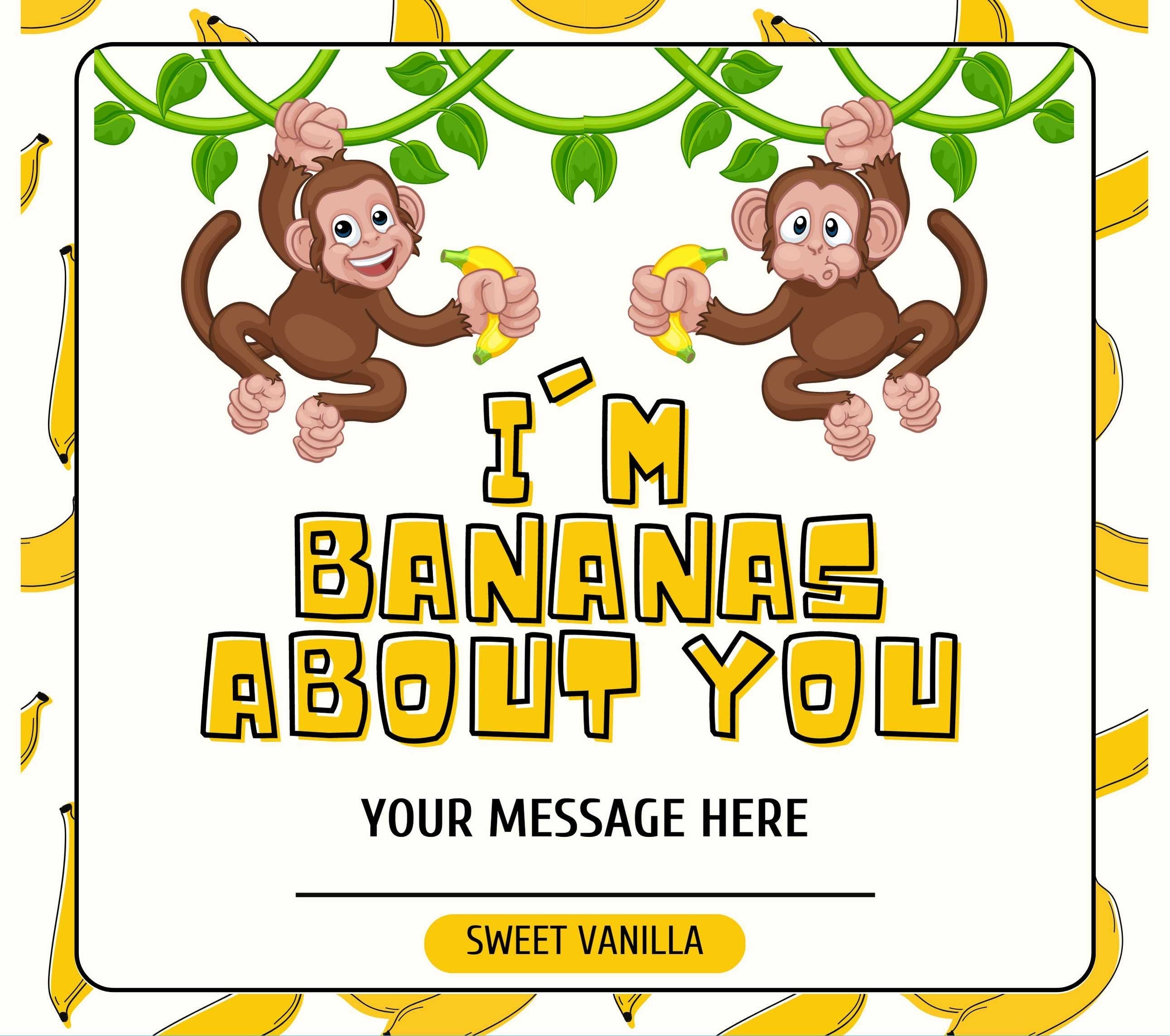 Banana's About You Personalised Candle | Funny Candle | Cute Gift | Gift for Girlfriend | Gift for Boyfriend | Wife Gift | Husband Gifts Etsy