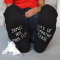 Personalised Man Flu Socks, Custom Text Socks, Personal Message, Any Text Socks, Gifts, Any Occasion Christmas Etsy