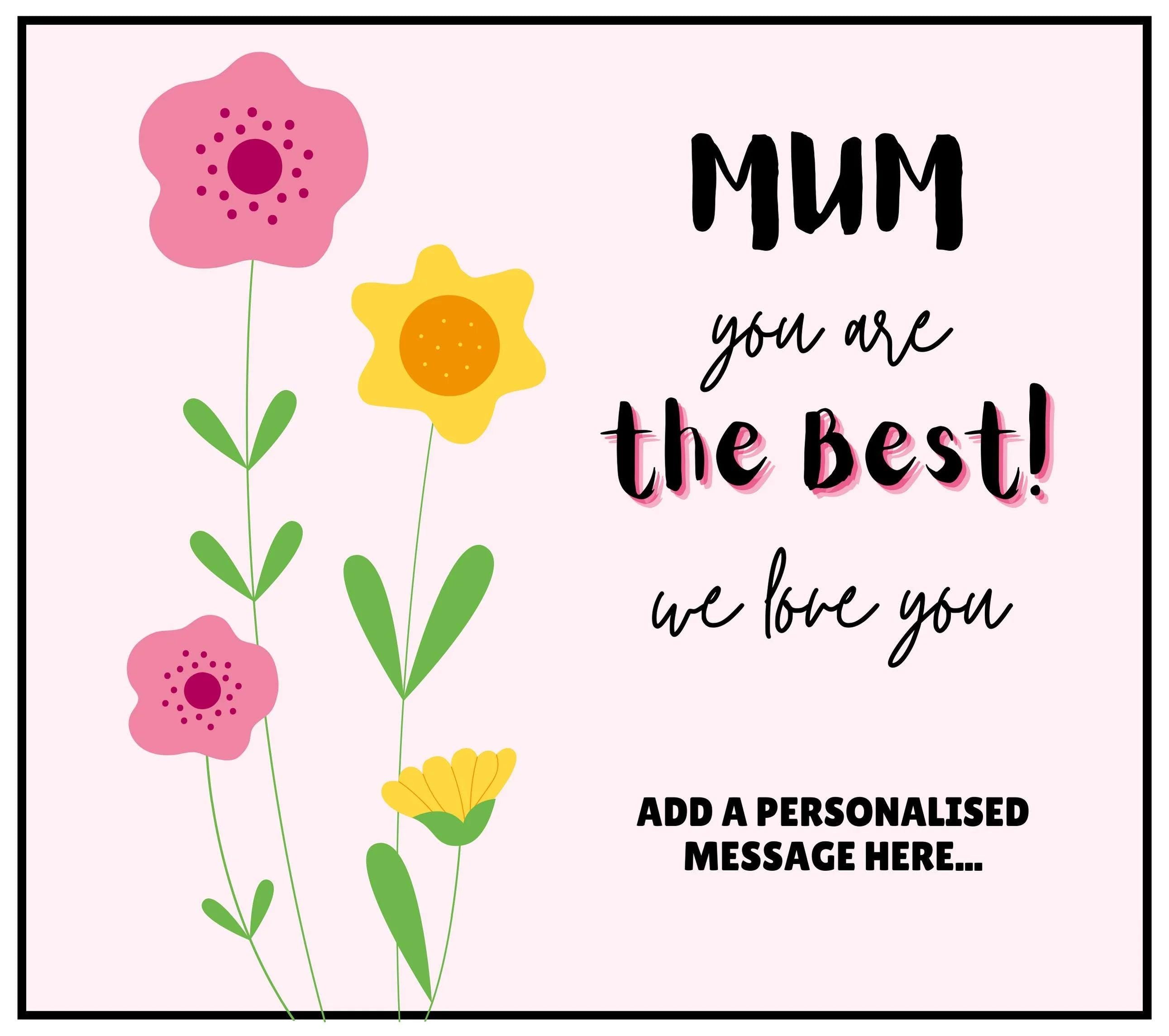 Mum you are the Best Personalised Candle | Gifts for Mum | Best Mum Gifts | Mum Flower Message Candle | Mum Birthday Gifts | Mum Christmas Etsy