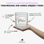 Mothers Message Quote Personalised Candle | Special Mum Gift | To my mum Message Gift | Candle for Mum | Mum Birthday | From Son Daughter Etsy