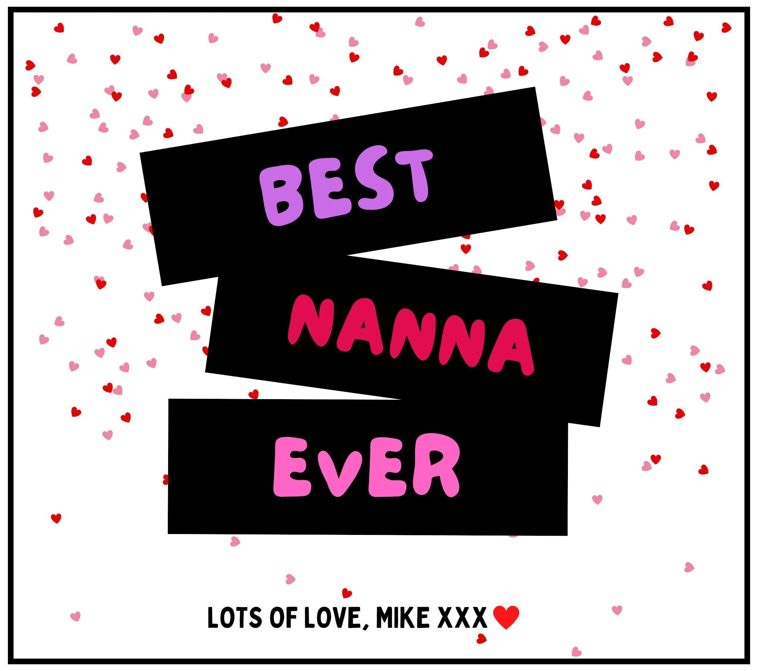 Best Nanna Ever Personalised Candle | Best Nanna Candle Gift | Any Message Nanna Gift | Candle for Nan | Grandma Birthday Gift | Custom Gift Etsy