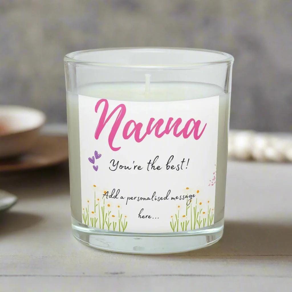 Nanna You're the Best Personalised Candle Gift | The Best Nan Message Candle | Best Grandma Gift | Best Nanna Gift | Christmas | Birthday Etsy