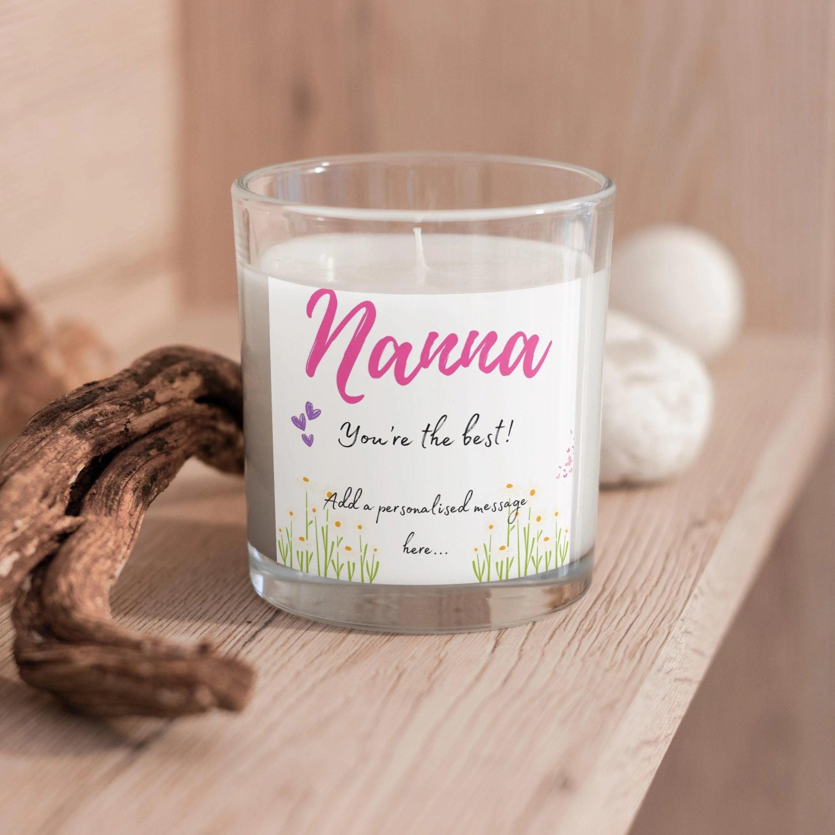 Nanna You're the Best Personalised Candle Gift | The Best Nan Message Candle | Best Grandma Gift | Best Nanna Gift | Christmas | Birthday Etsy