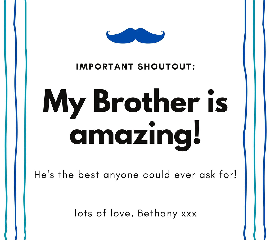 My Brother Is Amazing Personalised Candle | Gifts for Brother | Brother Gifts | Any Message Brother Gift Christmas Etsy