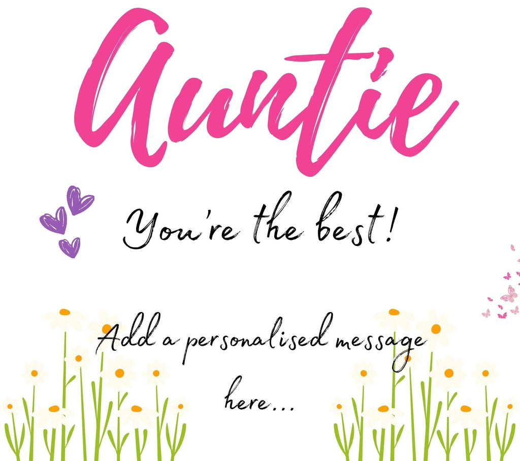 Auntie you're the Best Personalised Candle | Best Auntie Gift | Auntie Christmas Gift | Auntie Birthday Gift | Auntie Message Gifts | Aunty Etsy