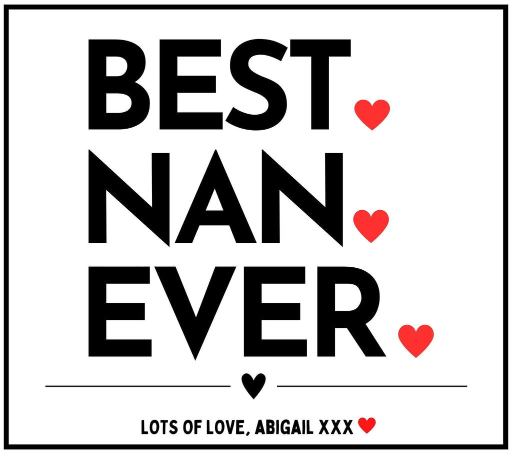 Best Nan Ever Personalised Candle Gift | Best Nan Message Gift | Best Nanna Gift | Best Grandma Gift | Nan Christmas | Nan Birthday Gifts Etsy