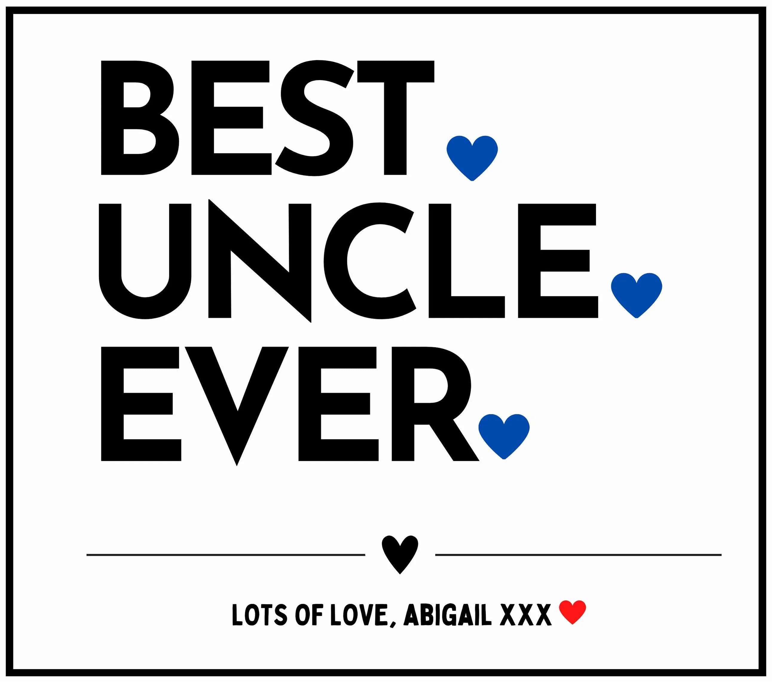 Best Uncle Ever Personalised Candle | Best Uncle Gift | Best Uncle Message Candle | Thank You Uncle | Uncle Birthday | Christmas Candle Gift Etsy