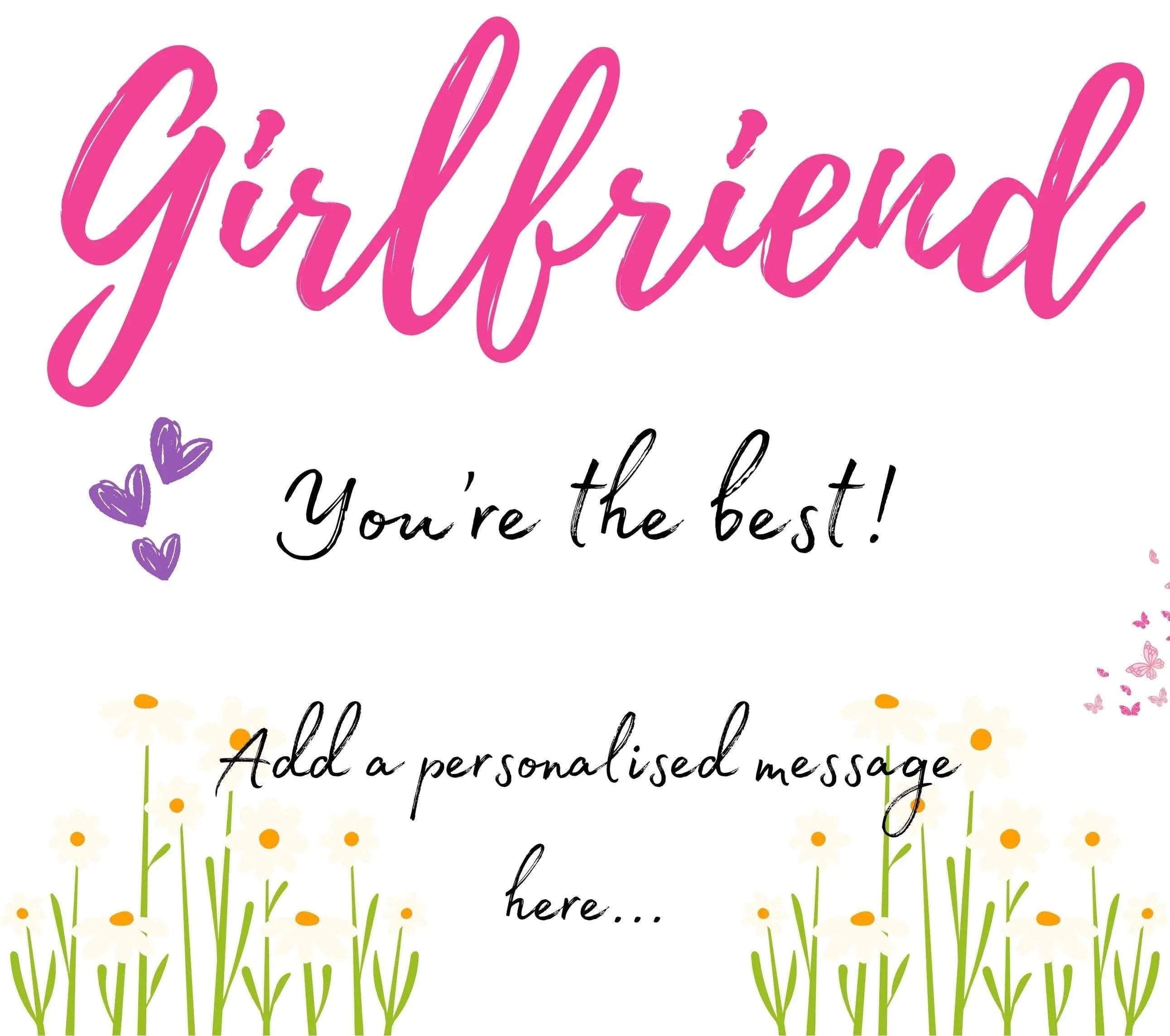 Girlfriend, You're the best Personalised Candle | Girlfriend Message Gift | Girlfriend Anniversary | Girlfriend Birthday | Christmas Gift Etsy