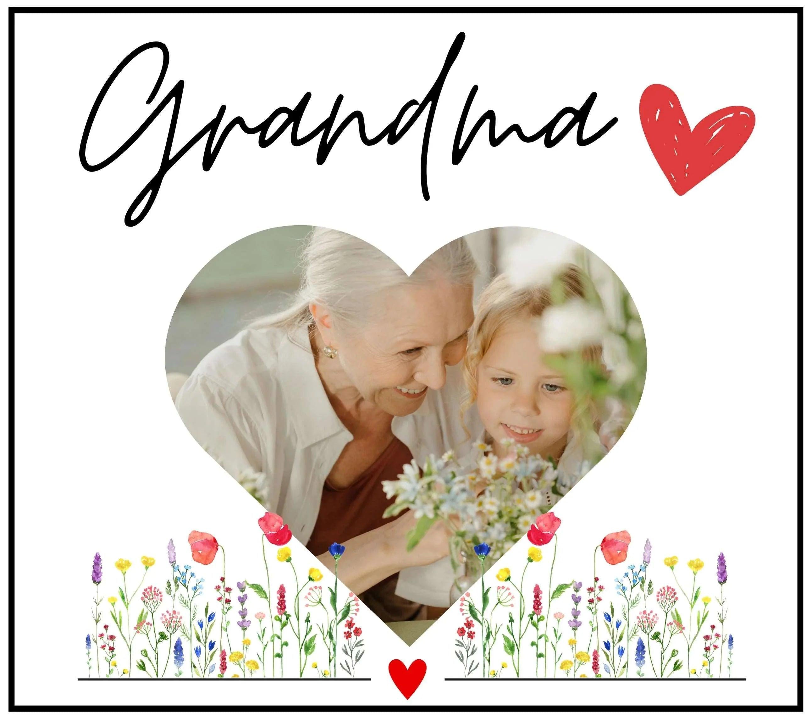 Grandma Photo Personalised Candle | Best Grandma Photo Gift | Nanna Photo Candle | Grandma Message Gifts | Grandma Christmas | Gran Birthday Etsy