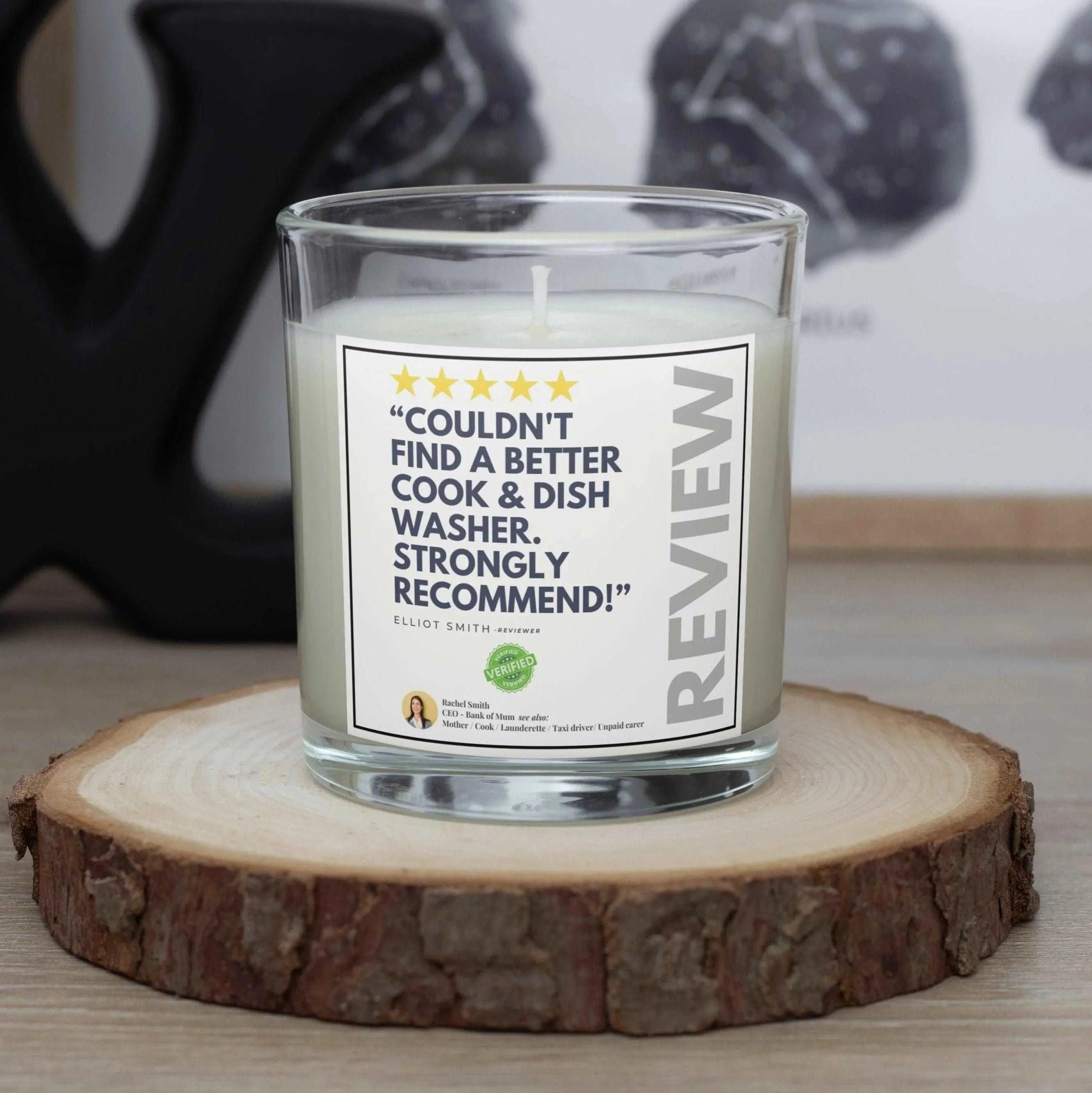 Funny Mum Review Personalised Candle | Funny Gifts for Mum | Novelty Mum | Mum Christmas | Any Message Joke Gift | Mum Review Candle Gift Etsy