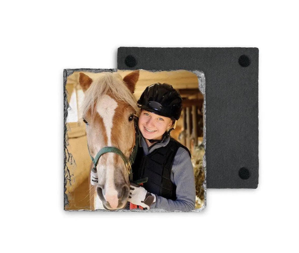 Custom Photo Slate Coaster | Any Photo Slate Gift | Any Message | Personalised Photo Gift | Personalised Slate Photo Coaster | Coaster Etsy