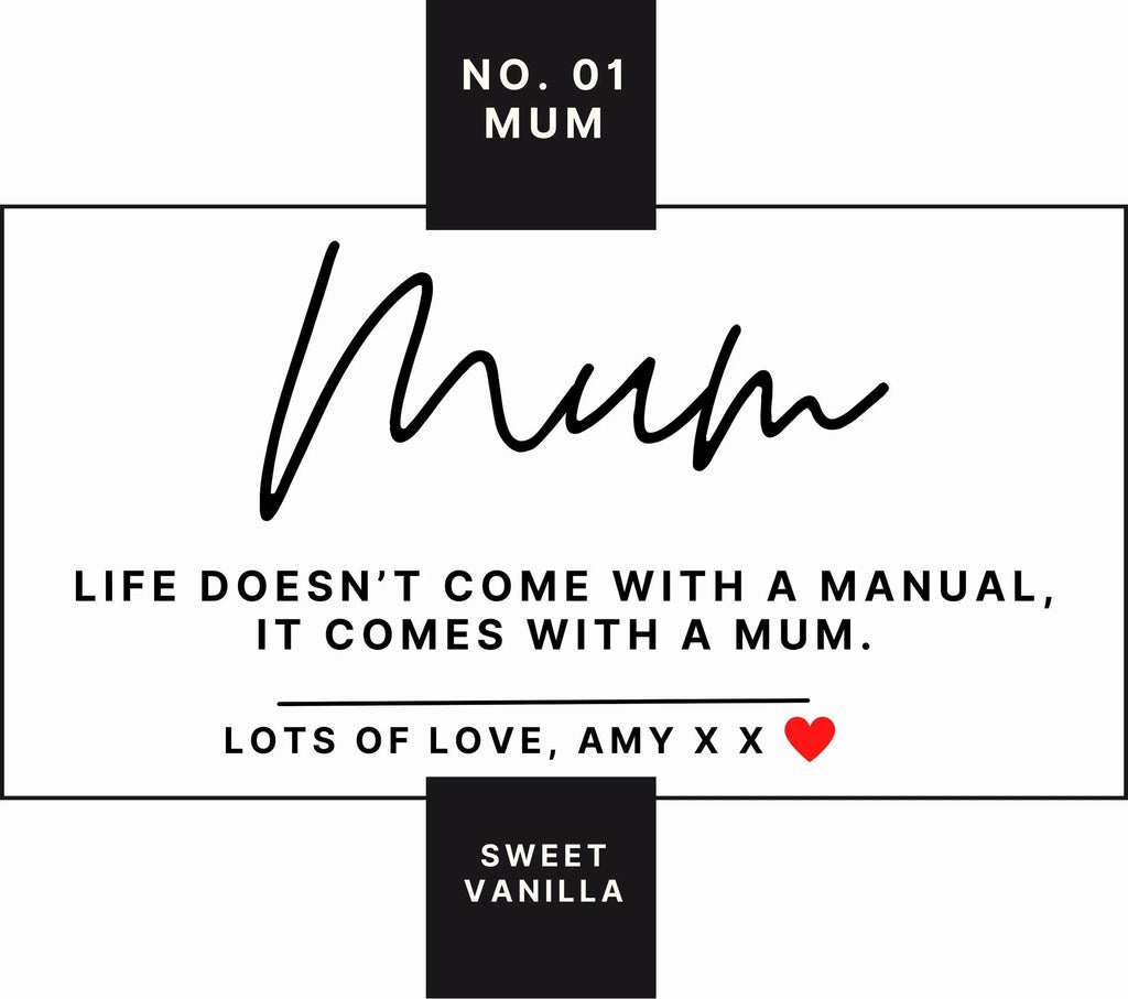 Number 1 Mum Personalised Candle | Number One Mum Gift | Best Mum Gifts | No.01 Mum | Mum Birthday Gifts | Mum Christmas Gift | Mother's Day Etsy
