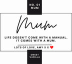 Number 1 Mum Personalised Candle | Number One Mum Gift | Best Mum Gifts | No.01 Mum | Mum Birthday Gifts | Mum Christmas Gift | Mother's Day Etsy