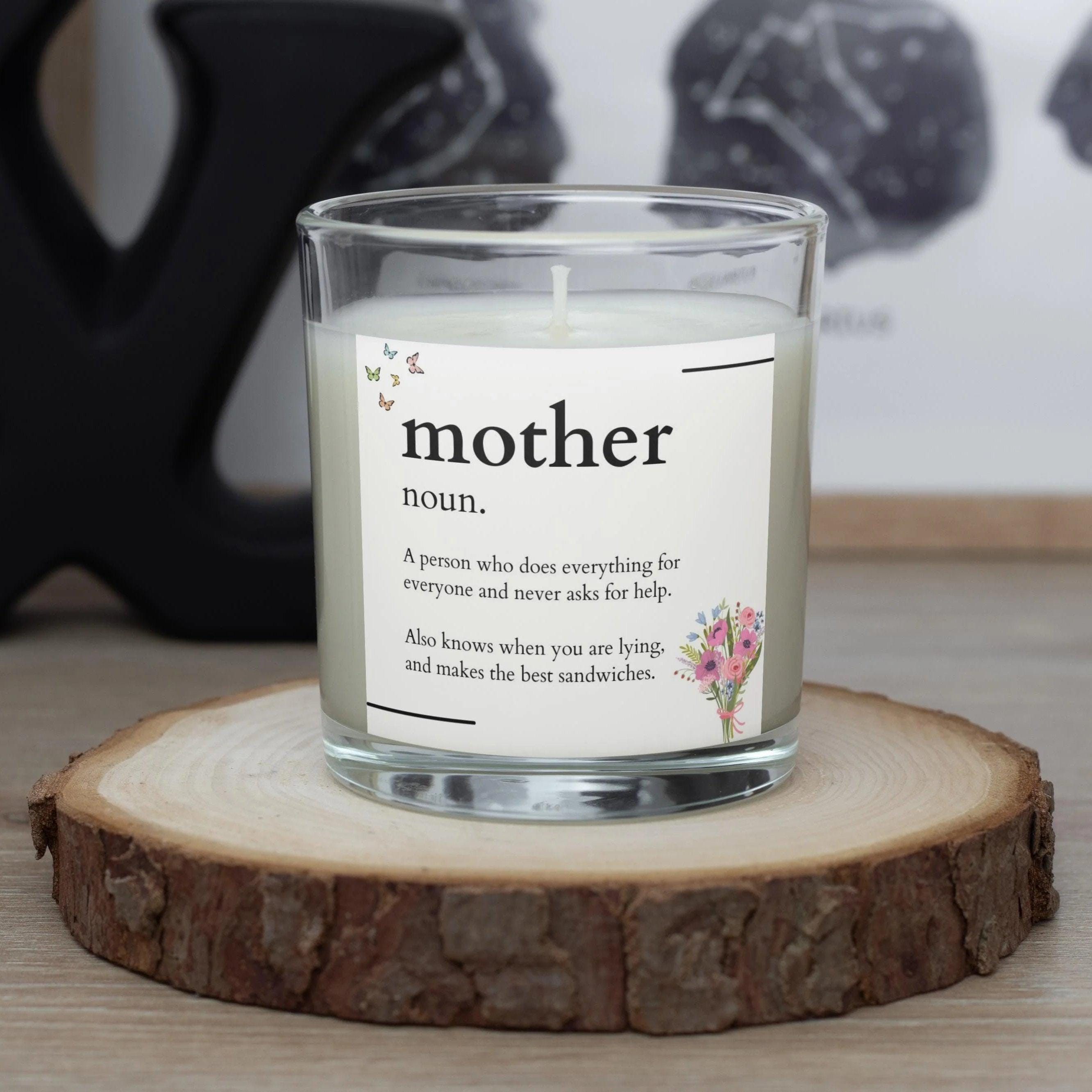 Mother Noun Personalised Candle | Mum Noun Gift Etsy