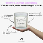 Sister Hearts Message Personalised Candle | Sister Quote Message | Cute Sister Candle | Sister Birthday | Sister Christmas | Custom Gift Etsy