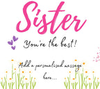 Sister You're the Best Personalised Candle | Best Sister | Thoughtful Gift for Sister | Sister Christmas | Sister Birthday | Custom Sister Etsy