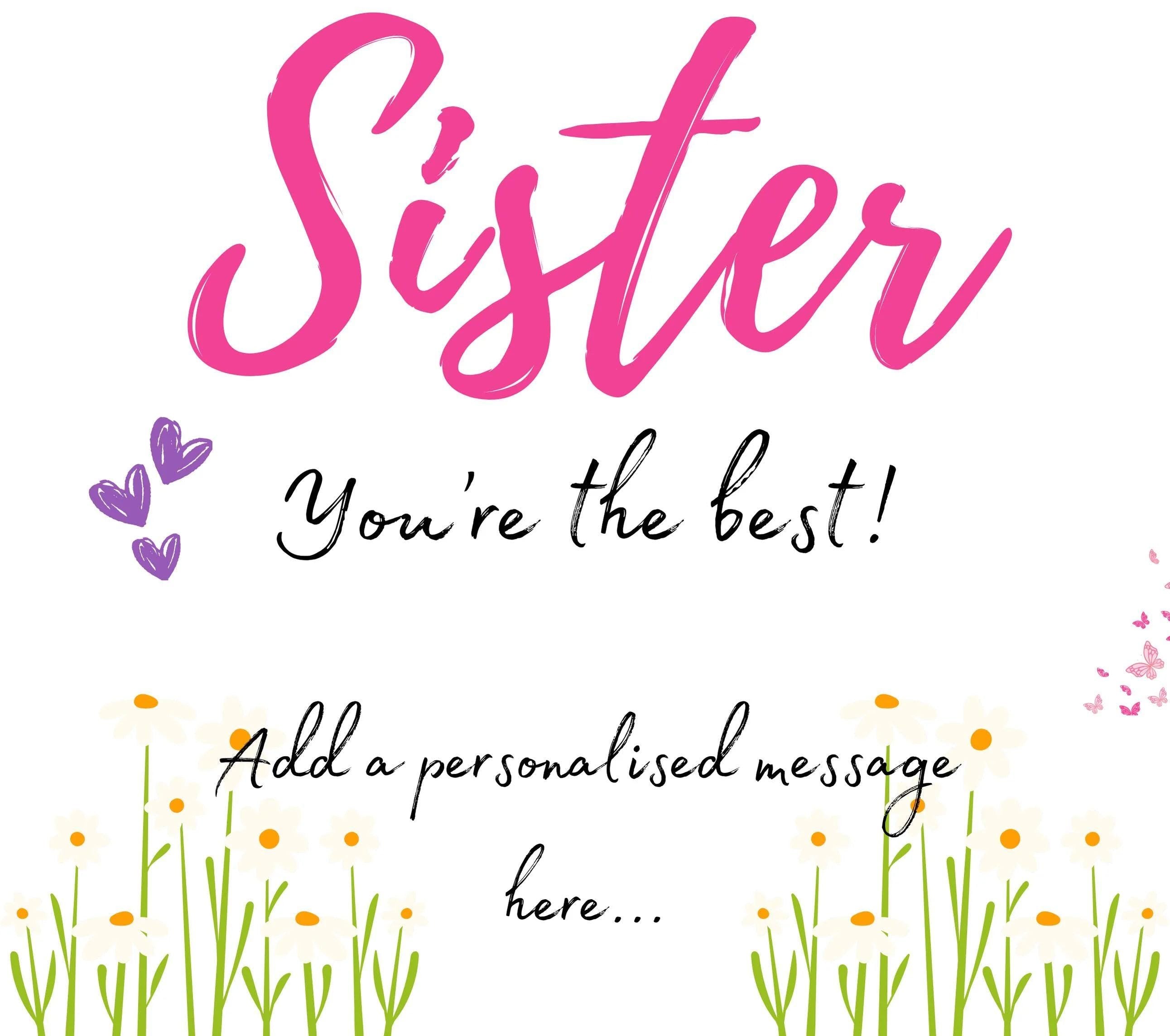 Sister You're the Best Personalised Candle | Best Sister | Thoughtful Gift for Sister | Sister Christmas | Sister Birthday | Custom Sister Etsy