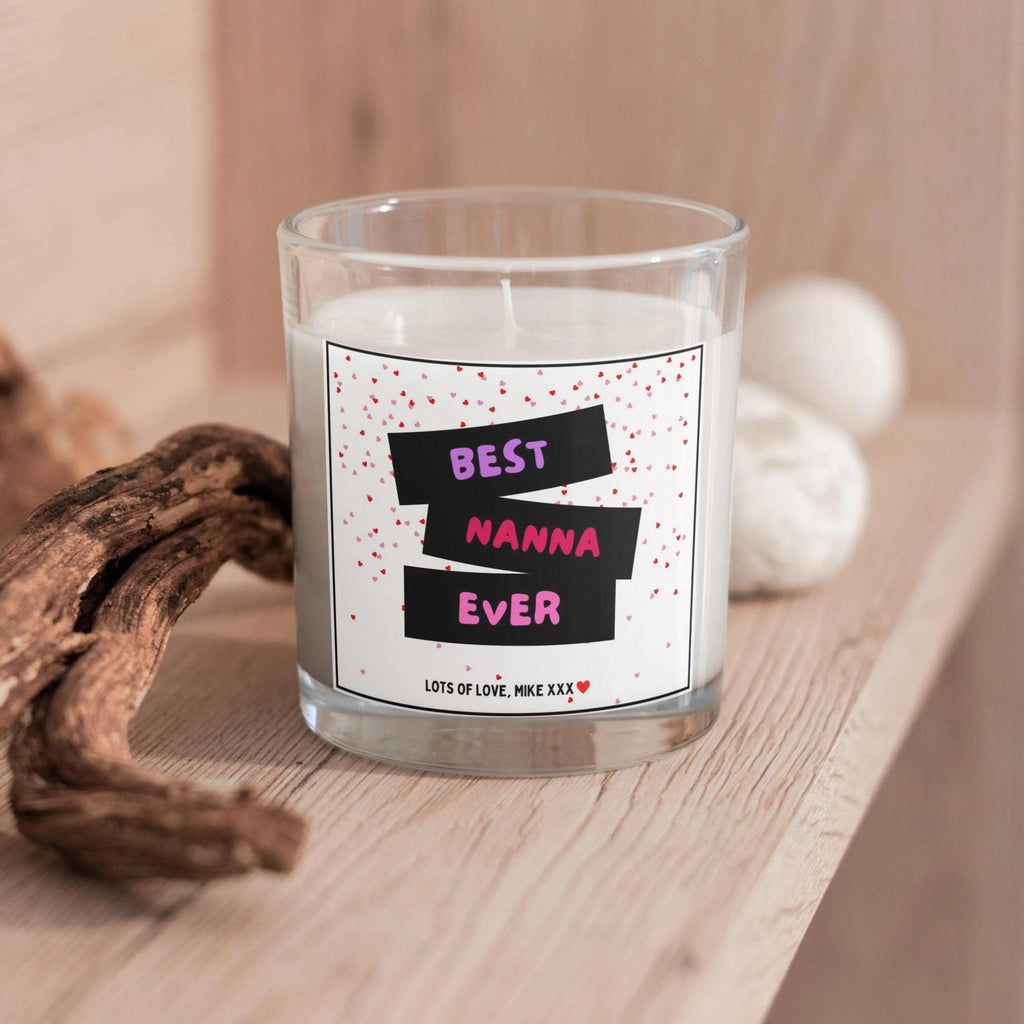 Best Nanna Ever Personalised Candle | Best Nanna Candle Gift | Any Message Nanna Gift | Candle for Nan | Grandma Birthday Gift | Custom Gift Etsy
