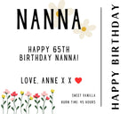 Happy Birthday Nanna Personalised Candle | Any Age Nanna Birthday Candle | Custom Birthday Message Gift for Nan | Grandma Birthday Candle Etsy