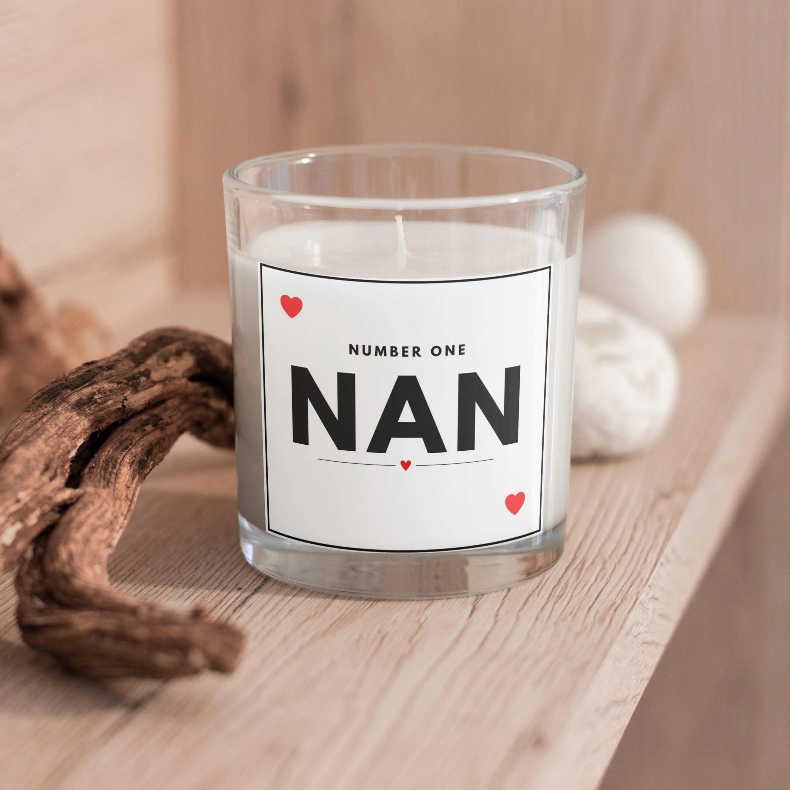 Number One Nan Personalised Candle Gift | Number 1 Nan Gift | Best Nanna Gift | Custom Grandma Candle | Nanna Birthday | Thank You Nan Gift Etsy