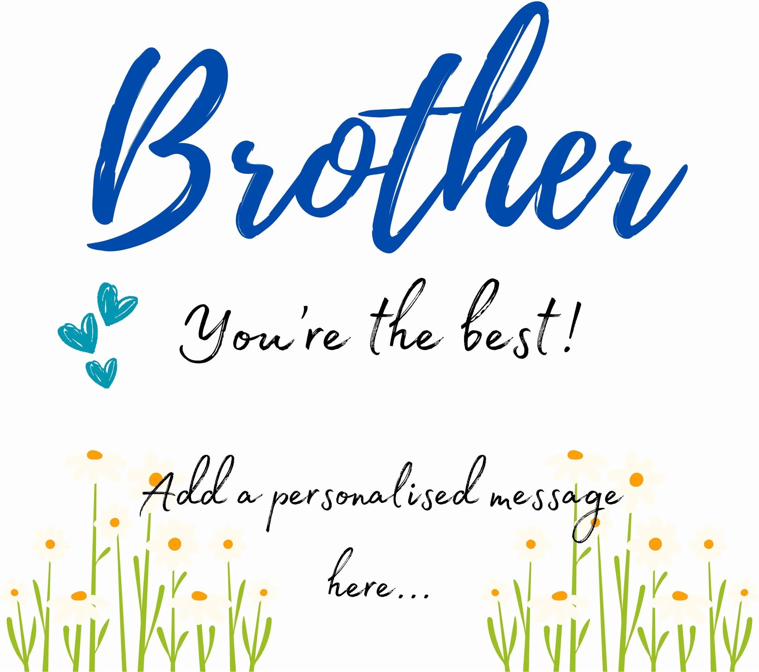 You're The Best Brother Personalised Candle | Best Brother Message Gift | Thoughtful Brother Candle | Brother Message Gift | Best Bro Gift Etsy