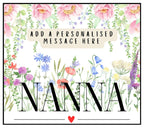 Nanna Message Personalised Candle Gift | Gift for Nanna | Nanna Flowers Message Gift | Nanna Christmas Gift | Nanna Custom Birthday Present Etsy