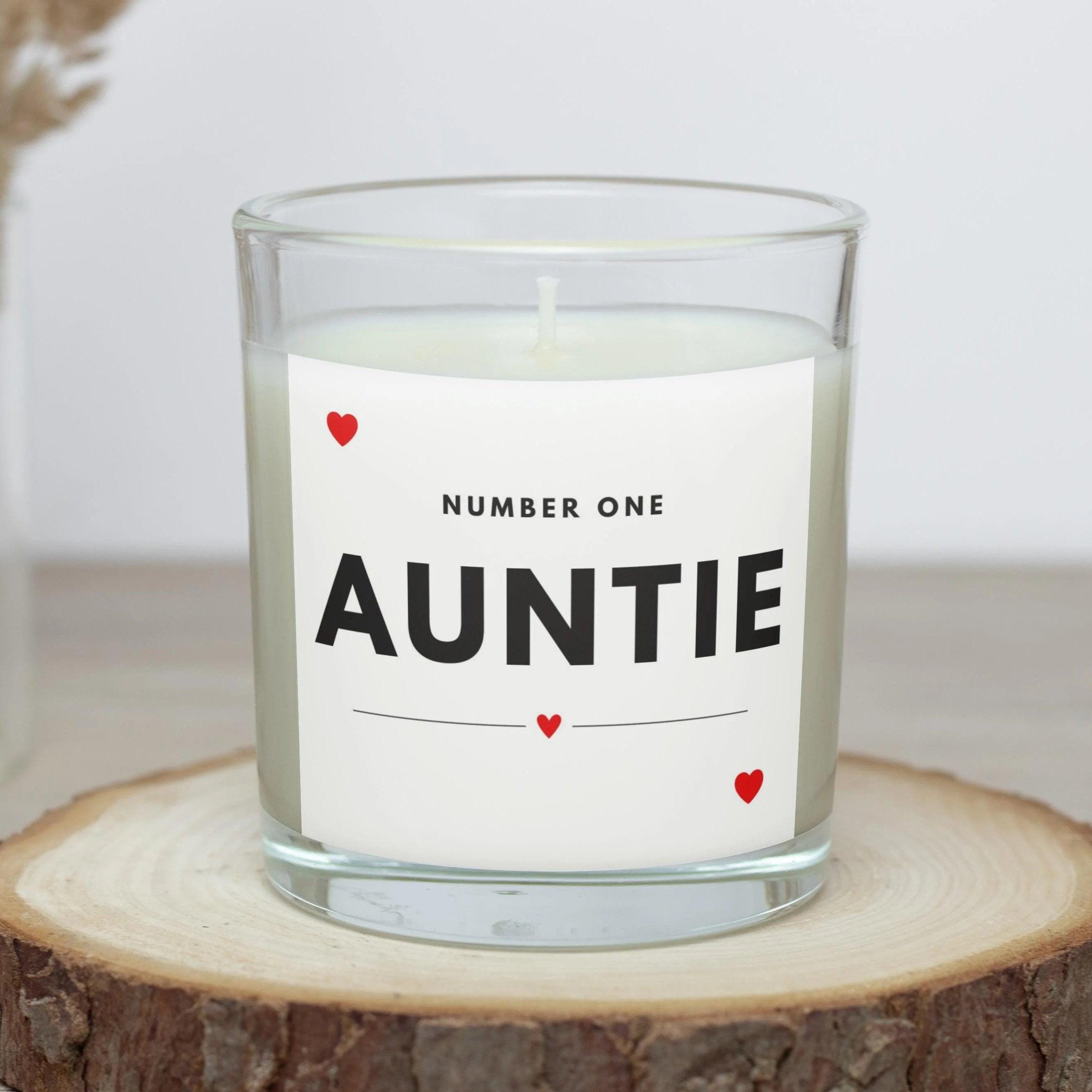 Number One Auntie Personalised Candle | Number 1 Aunty Gift | Best Auntie Candle Gift | Favourite Auntie | Love You Aunt | Personalised Gift Etsy