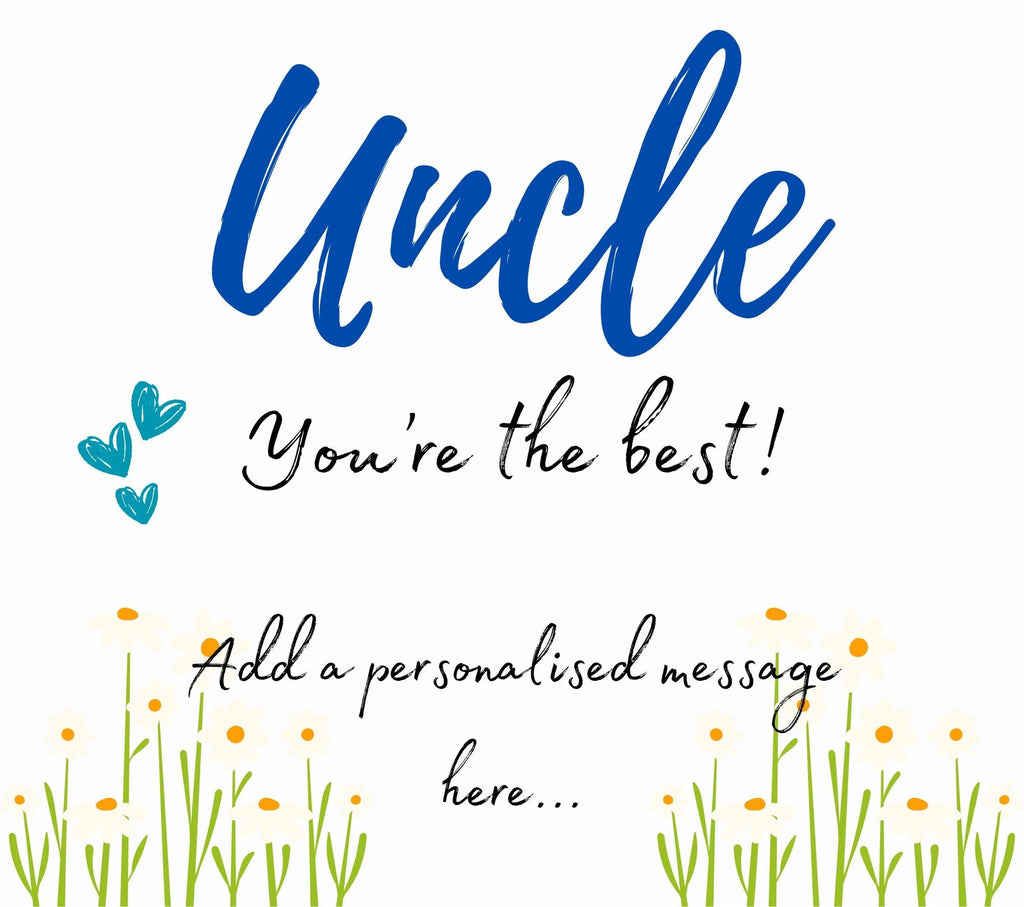 Uncle You're The Best Personalised Candle | Best Uncle Message Gift | Gift for Uncle | Uncle Birthday Gift | Uncle Christmas Gifts | Message Etsy
