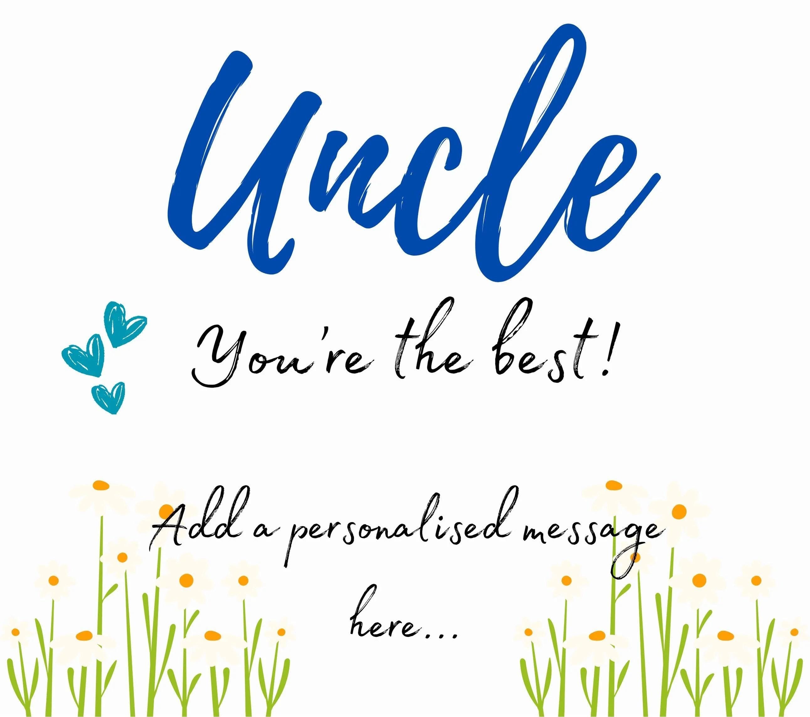 Uncle You're The Best Personalised Candle | Best Uncle Message Gift | Gift for Uncle | Uncle Birthday Gift | Uncle Christmas Gifts | Message Etsy