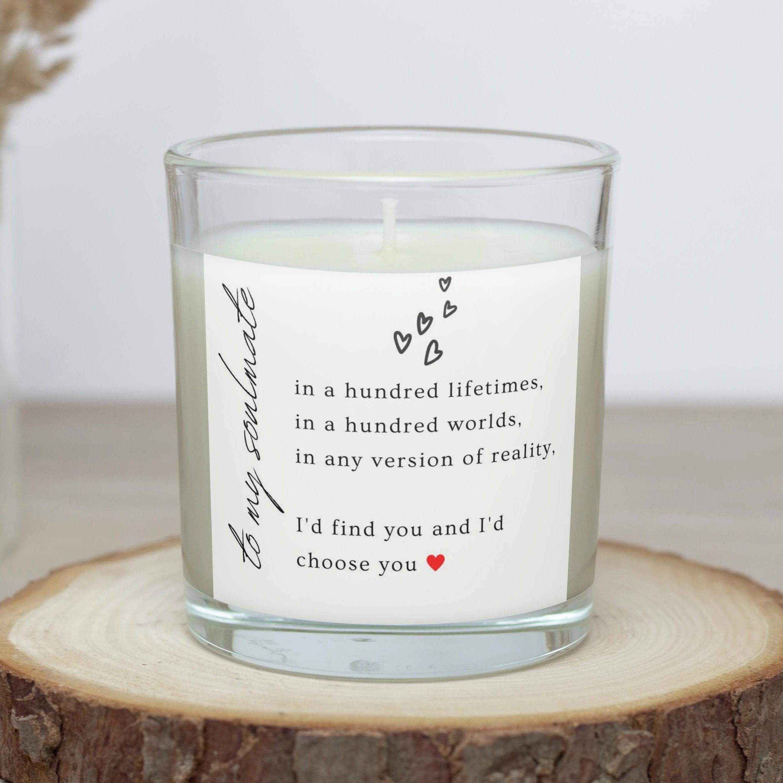 Personalised To My Soulmate Girlfriend Candle Gifts for Girlfriend, Gifts For Wife, Relationship Gifts for Couples, Soulmate Gifts Christmas Etsy