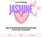 Girlfriend Name Message Personalised Candle | Girlfriend Gift | Anniversary Present | Valentine's Candle |  Christmas | Girlfriend Candle Etsy