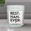 Best Nan Ever Personalised Candle Gift | Best Nan Message Gift | Best Nanna Gift | Best Grandma Gift | Nan Christmas | Nan Birthday Gifts Etsy