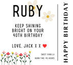 Girlfriend Happy Birthday Personalised Candle Gift | Any Message Birthday Candle | Happy Birthday Girlfriend Message Gift | Birthday Candle Etsy