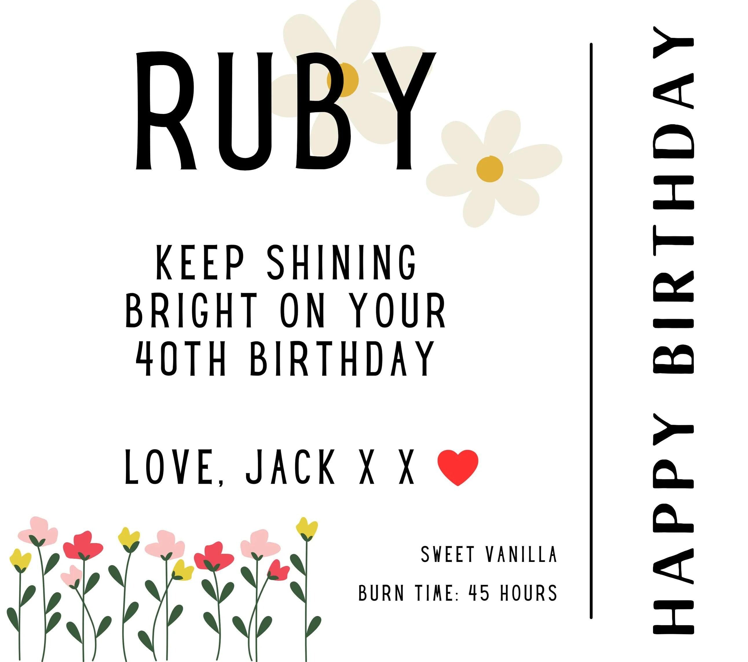 Girlfriend Happy Birthday Personalised Candle Gift | Any Message Birthday Candle | Happy Birthday Girlfriend Message Gift | Birthday Candle Etsy