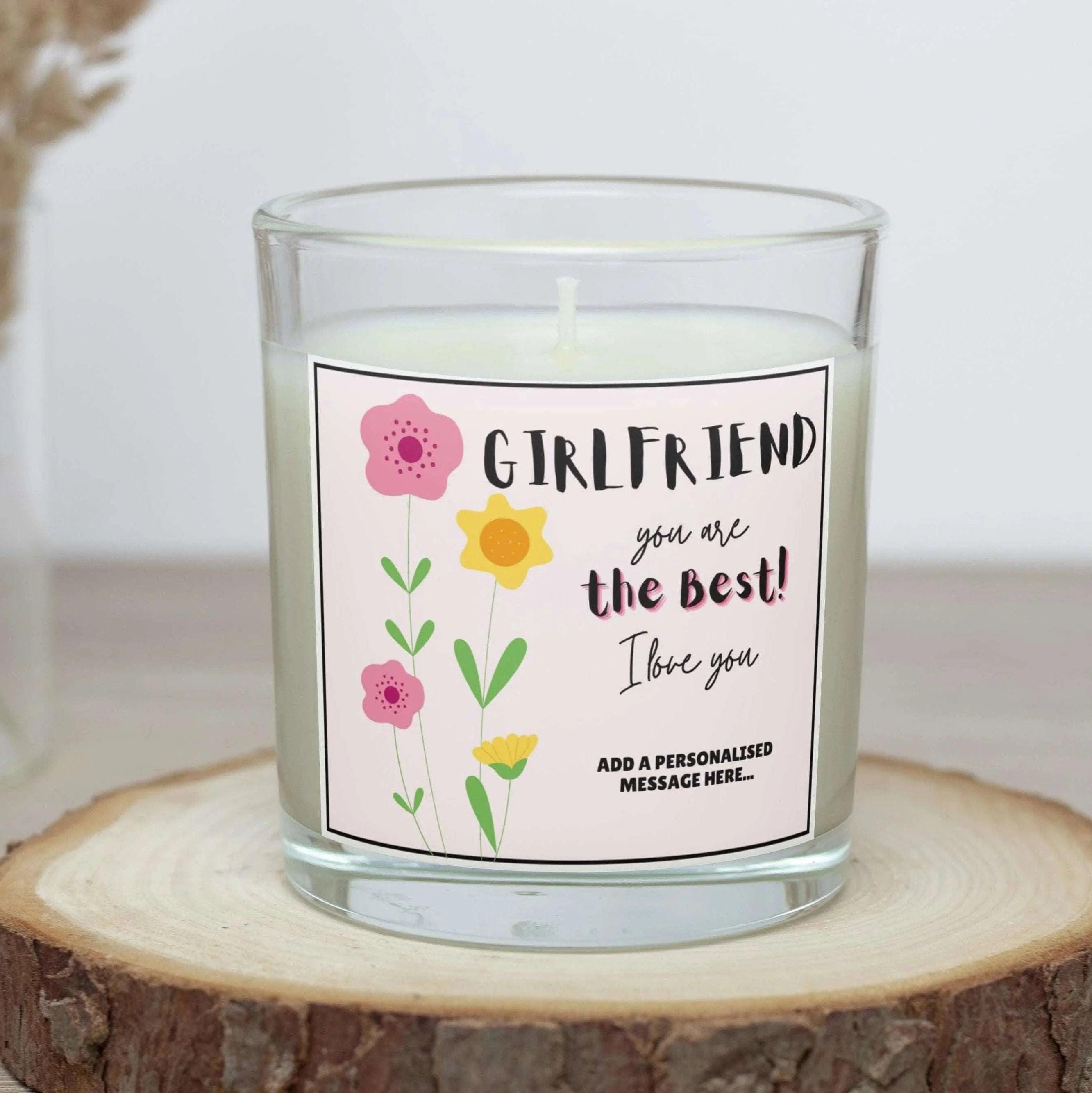 Girlfriend, You are the Best Personalised Candle | Gift for Girlfriend | Girlfriend Birthday | Anniversary | Girlfriend Message | Christmas Etsy