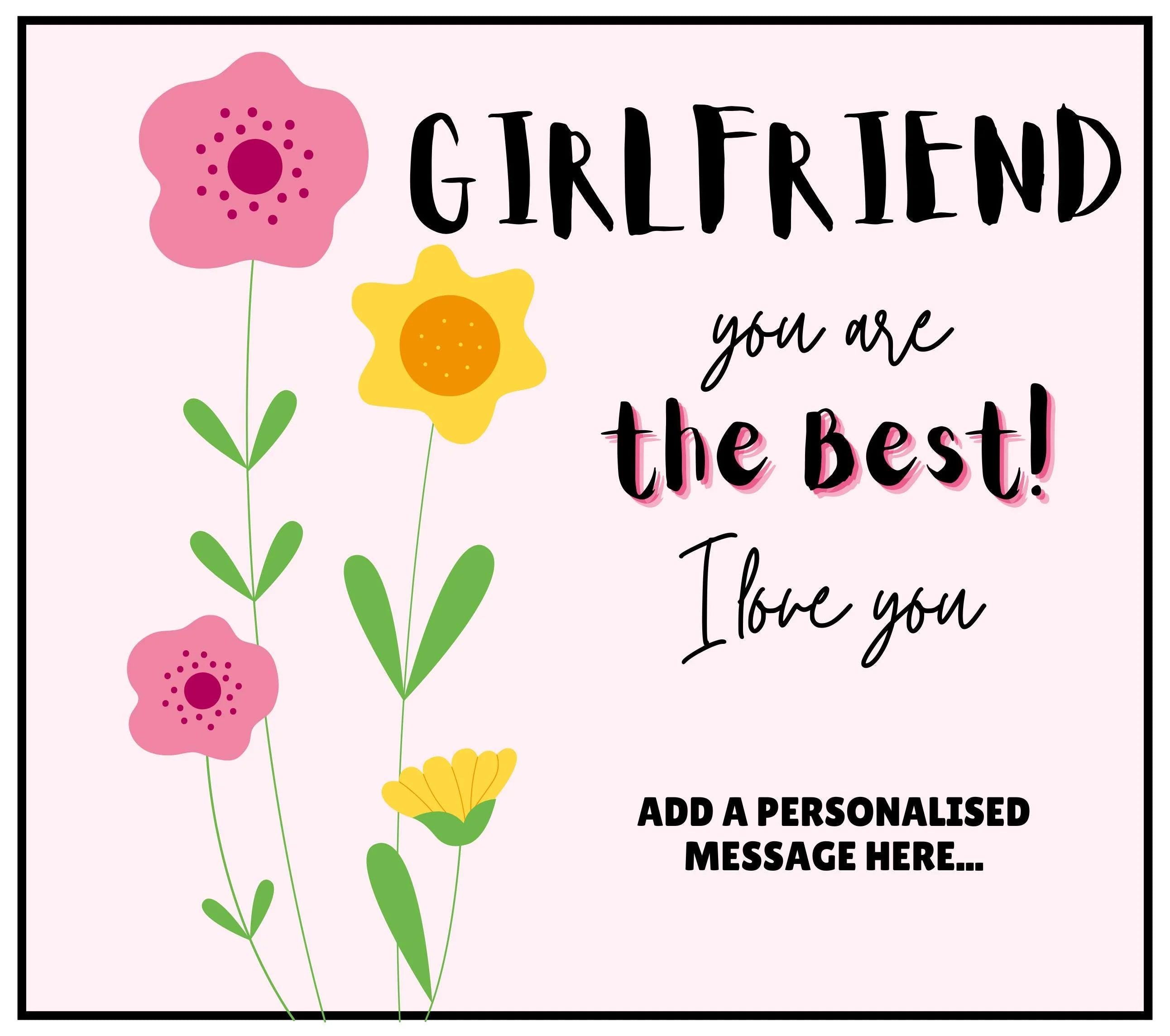 Girlfriend, You are the Best Personalised Candle | Gift for Girlfriend | Girlfriend Birthday | Anniversary | Girlfriend Message | Christmas Etsy