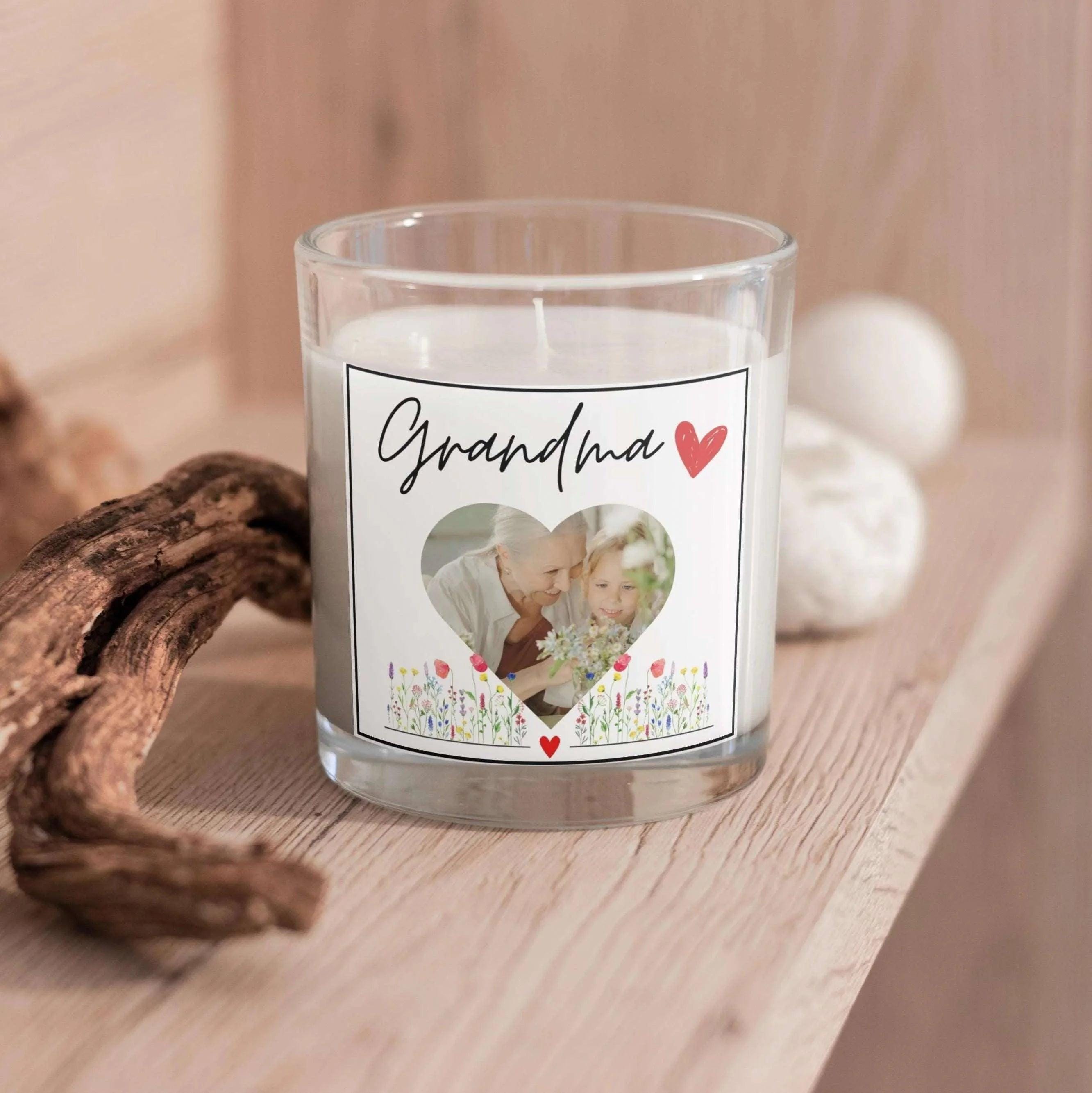 Grandma Photo Personalised Candle | Best Grandma Photo Gift | Nanna Photo Candle | Grandma Message Gifts | Grandma Christmas | Gran Birthday Etsy