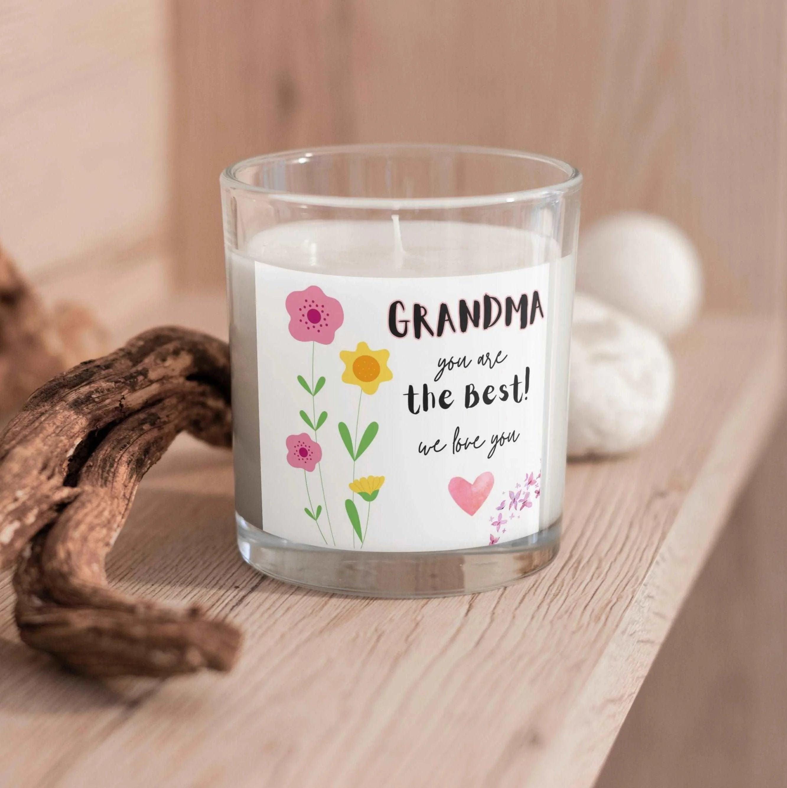 Grandma You're the Best Personalised Candle | Best Grandma Gift | Grandma Flowers Gift | Grandma Message Candle | Grandma Birthday Gifts Etsy