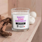 Happy Birthday Girlfriend Personalised Candle | Any Age Birthday Candle Gifts | 21st | 30th | 40th | Milestone Birthday Message Candle Gifts Etsy