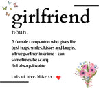 Girlfriend Noun Message Personalised Candle | Noun Definition Gift | Girlfriend Quote Gift | Anniversary Gift | Best Girlfriend Gifts Etsy