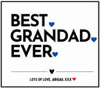 Best Grandad Ever Gift | Best Grandad Personalised Candle | Best Grandad Ever Candle in Glass Jar | Custom Message Grandad Personalised Gift Etsy