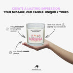 Nanna Message Flowers Personalised Candle | Gift for Nanna | Birthday Gifts for Nanna | Christmas | Custom Nanna | Nanna Message Candle Gift Etsy