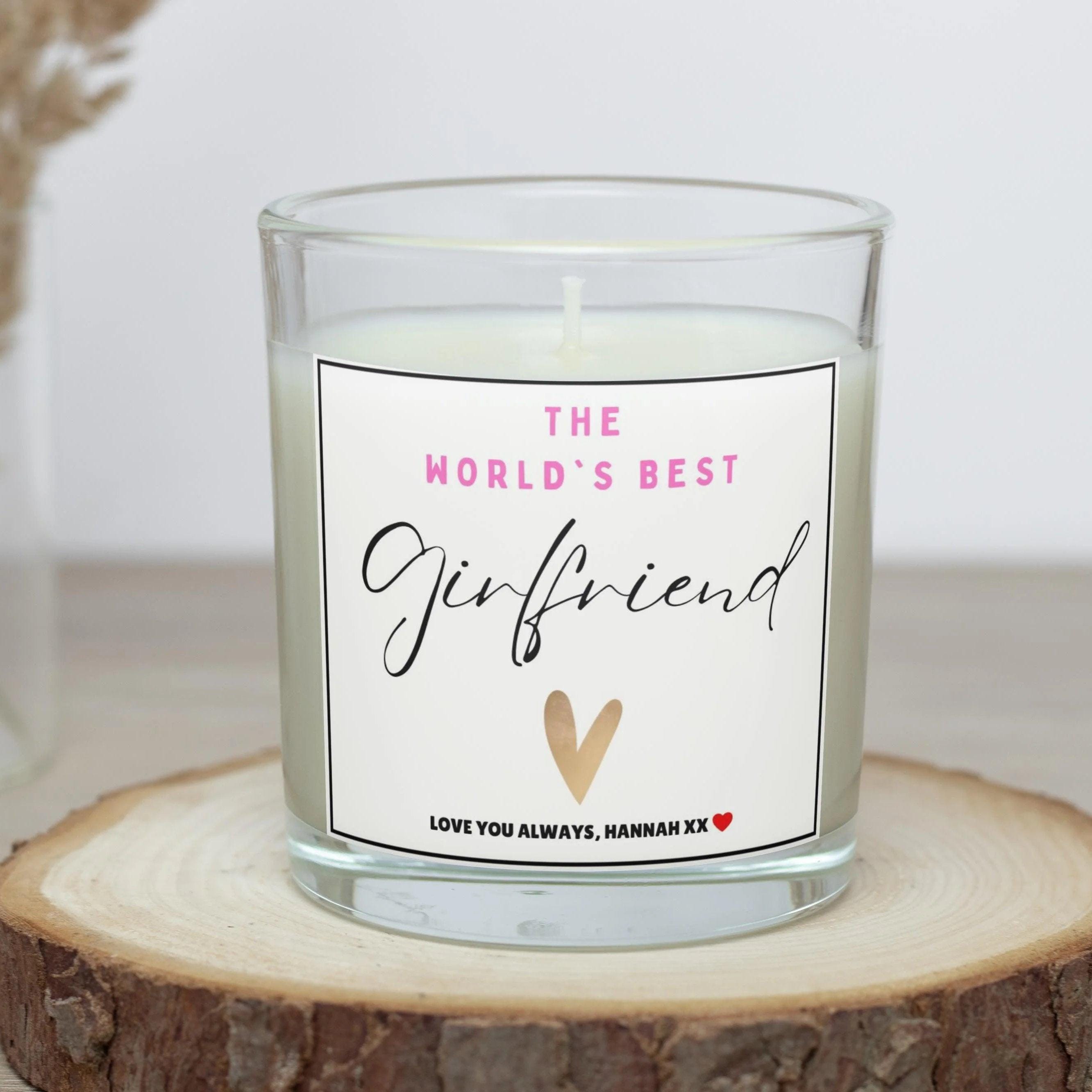 World's Best Girlfriend Personalised Candle | Best Girlfriend Gift | Girlfriend Birthday Gift | Girlfriend Christmas Gift | Message Candle Etsy