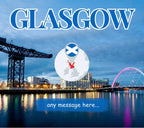 Glasgow Personalised Candle | Glasgow gift | Scotland Message | Scottish gift | Glasgow Home Decor | Glaswegian | Glasgow Travel Holiday Etsy
