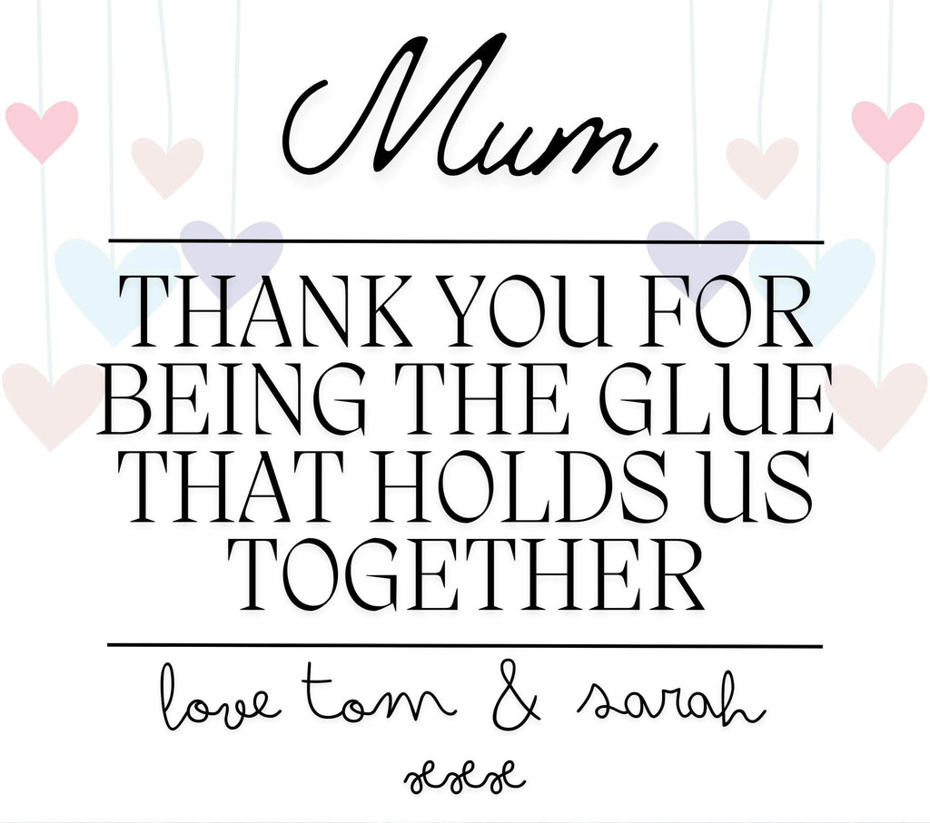 Glue That Holds Us Together - Personalised Soy Wax Candle for Mum Christmas Etsy