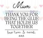 Glue That Holds Us Together - Personalised Soy Wax Candle for Mum Christmas Etsy