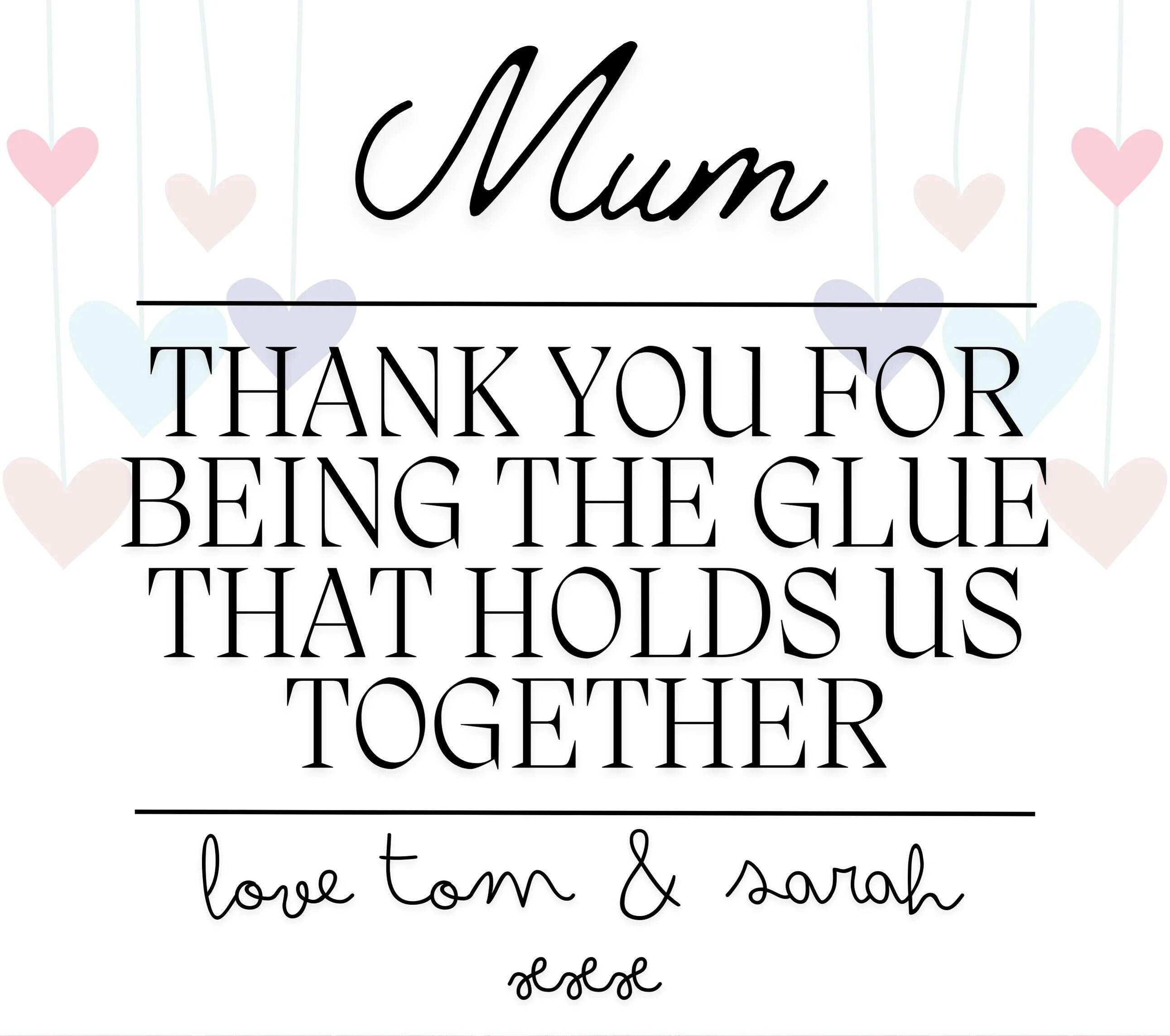 Glue That Holds Us Together - Personalised Soy Wax Candle for Mum Christmas Etsy