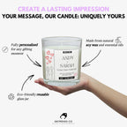 Cute Relationship Personalised Candle Gift | Valentine's Gift | Gift for Couples | Anniversary Candle Gift | Love Message Personalised Gift Etsy