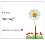 Girlfriend Message Flower Personalised Candle | Gift for Girlfriend | Wife Message Gift | Anniversary Candle | Sentimental Flower Gifts Etsy
